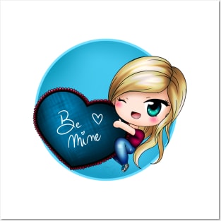 chibi cute be mine blond Posters and Art